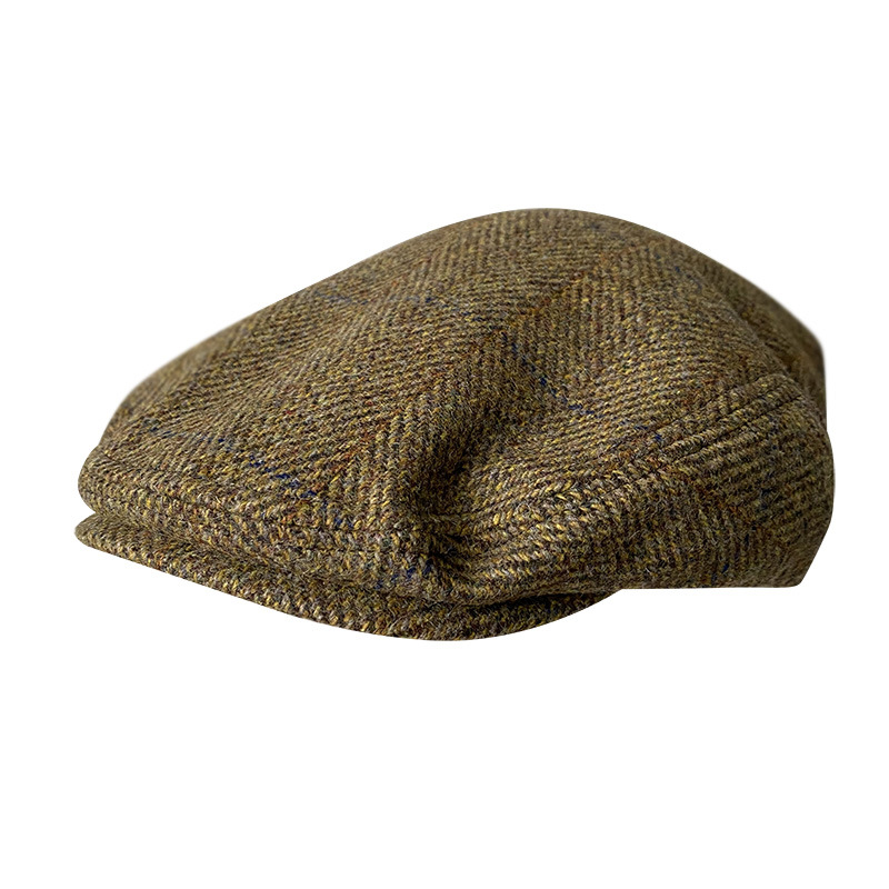 หมวกแก๊ปส้นแบนขนแกะสีเทาใหม่สำ - Newsboy Cap Ivy บทวิจารณ์และราคา