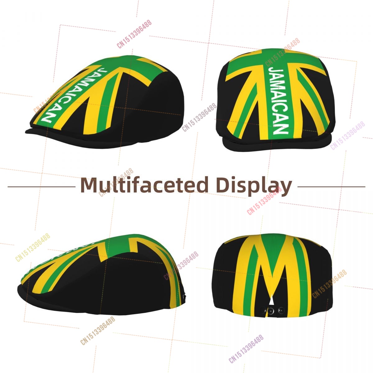 หมวกแก๊ปทรงไนส์บอยปีกสั้นลายธง - Newsboy Cap Ivy บทวิจารณ์และราคา