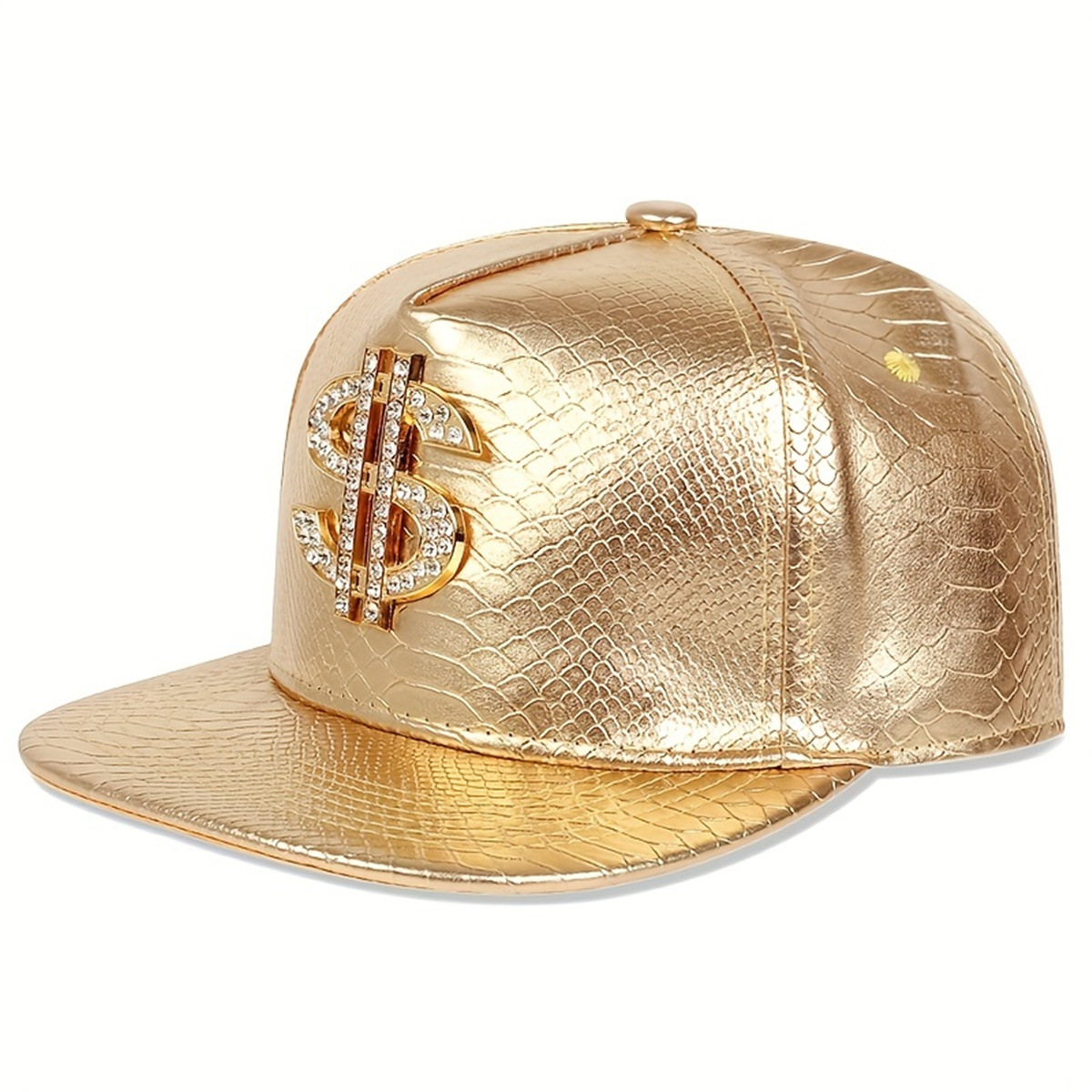 หนังลายโลหะ หมวกเบสบอล ผู้ชาย  - Snapback Hat Flat บทวิจารณ์และราคา