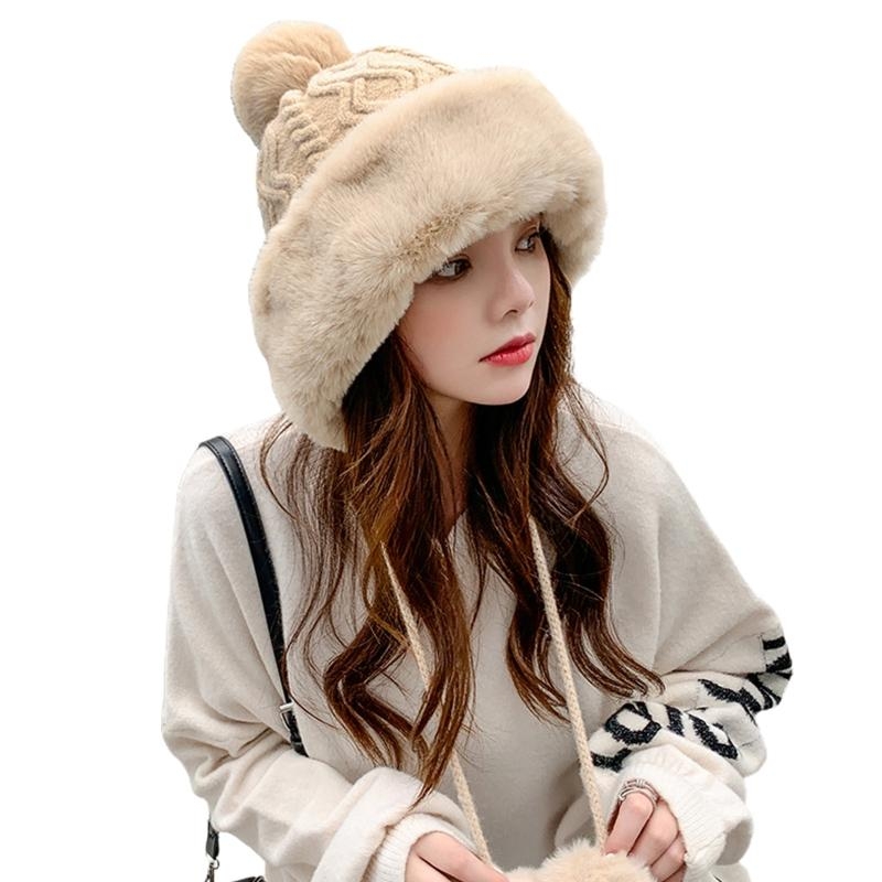 ผู้หญิงฤดูหนาว WARM Thicken Pl - Trapper Hat Ear Flap บทวิจารณ์และราคา